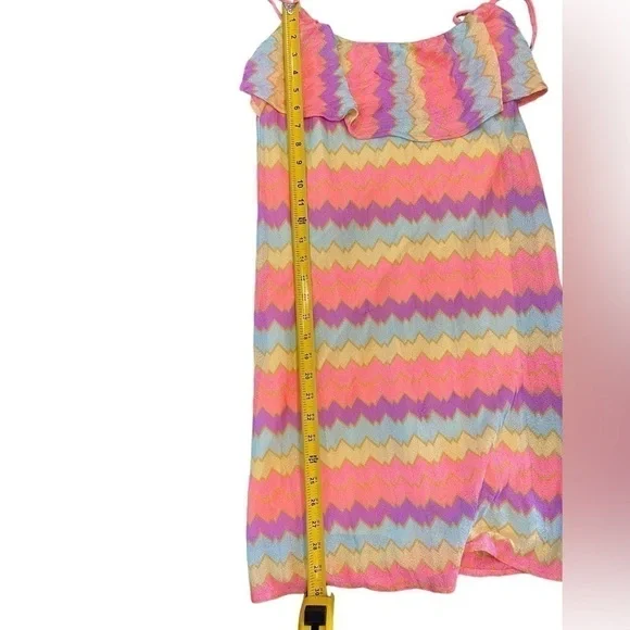 Lilly Pulitzer - Multicolor Zig Zag sleeveless Mini Dress Size Medium - Picture 8 of 15